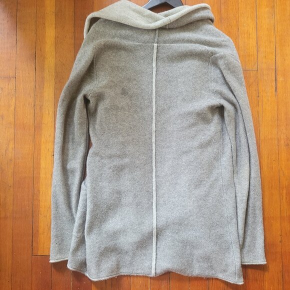 Babaton Wool Cashmere Grey Open Cardi, Sz Medium - Picture 4 of 13
